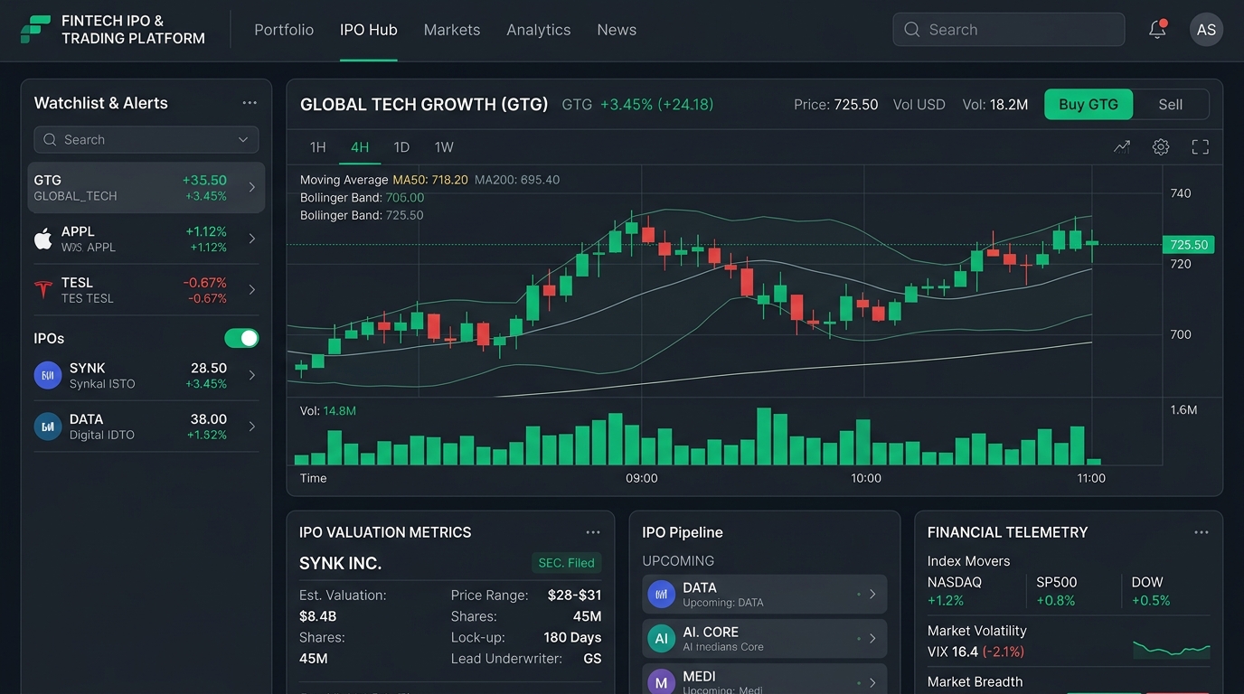 IPO Tracking Platform and Analytics Interface